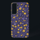 Funda Para Samsung Galaxy S22  Mariposas, amarillas y violetas<br><div class="desc">Patrón pintado a mano con zorros y mariposas</div>