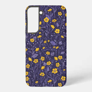 Funda Para Samsung Galaxy S22+ Mariposas, amarillas y violetas