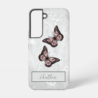 Mariposas rosadas brillantes
