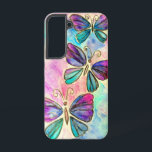 Funda Para Samsung Galaxy S22 Mariposas rosadas moradas Samsung Galaxy Funda<br><div class="desc">Mariposas coloridas volando Fundas Samsung Galaxy o estuches para iPhone - Pintura - Personalizable - Elegir / Añadir su texto único - Nombre / Colores / Fuente / Tamaño / Elementos - Imagen / más - Hacer su regalo especial - Redimensionar y mover o eliminar y agregar elementos / texto...</div>