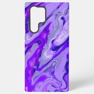 Funda Para Samsung Galaxy S22 Ultra Mármol abstracto colorido violeta púrpura amatista