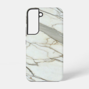 Funda Para Samsung Galaxy S22 Mármol blanco granito lujo textura natural