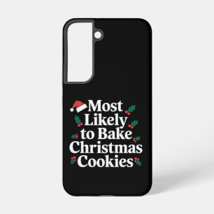 Funda Para Samsung Galaxy S22 Más Probable De Hornear Galletas De Navidad Famili