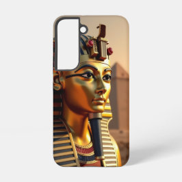 Funda Para Samsung Galaxy S22 Máscara de oro del antiguo rey egipcio Tut con pir
