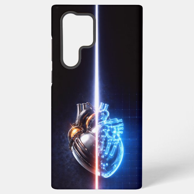 Funda Para Samsung Galaxy Mechanical Heart Blueprint (Reverso )