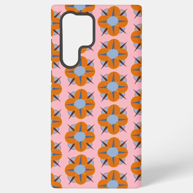 Funda Para Samsung Galaxy Medallones florales (Reverso )