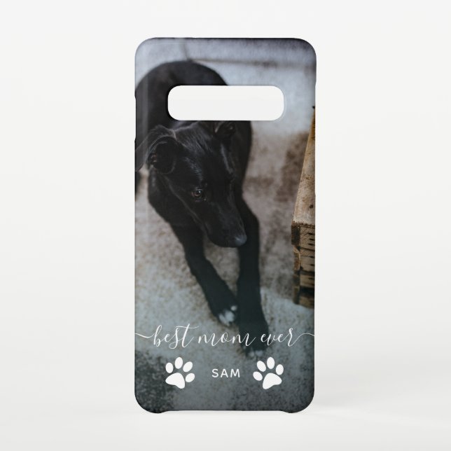 Funda Para Samsung Galaxy Mejor foto de perro Personalizado de mamá siempre (Reverso)