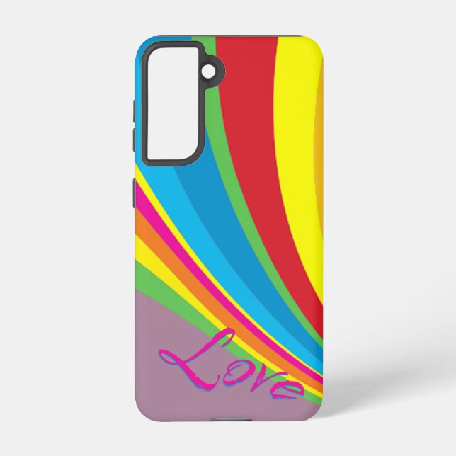 Funda Para Samsung Galaxy Mes del Orgullo - Amor del Arcoiris (Reverso )