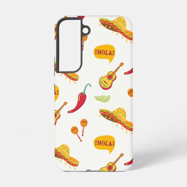 Funda Para Samsung Galaxy Mexico inspired Pattern (Reverso )