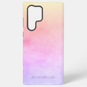 Funda Para Samsung Galaxy S22 Ultra Mezcla de arcoíris ombré helado personalizado inte