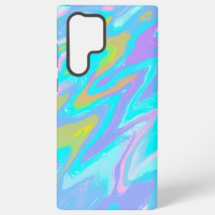 Funda Para Samsung Galaxy S22 Ultra Mezcla de pintura líquida con textura de canica de
