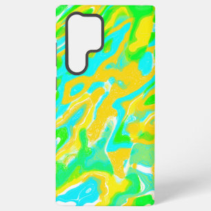 Funda Para Samsung Galaxy S22 Ultra Mezcla de pintura líquida con textura de mármol de