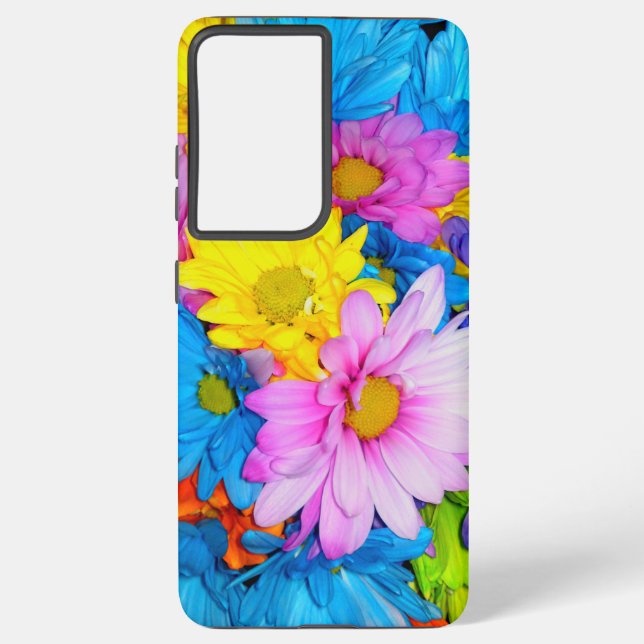 Funda Para Samsung Galaxy Mezcla luminosa de flores Daisy (Reverso )