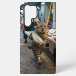 Funda Para Samsung Galaxy S22 Ultra Mi gato mimado robó un pescado de la tienda de com