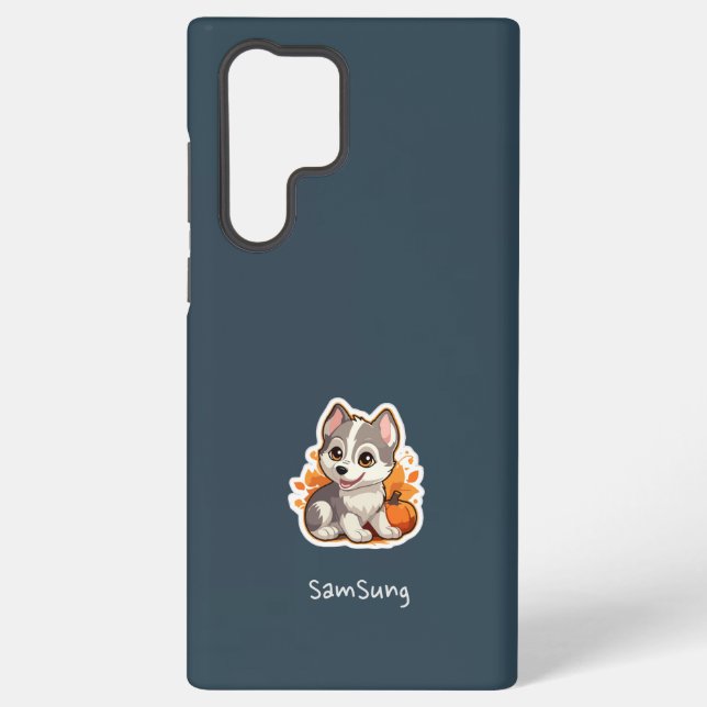 Funda Para Samsung Galaxy ¡Mi lindo perro crujiente en mi funda de 23 años!  (Reverso )