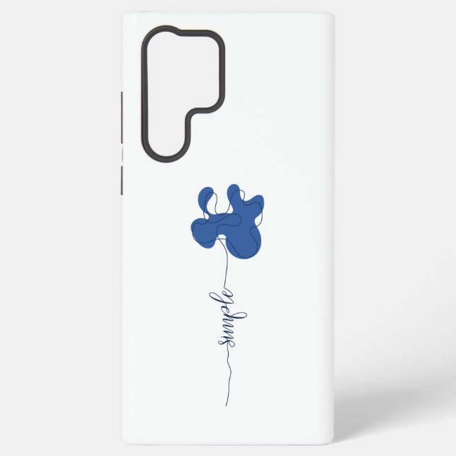 Funda Para Samsung Galaxy Minimalism Simple Flower (Reverso )