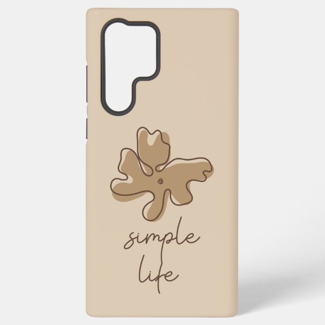 Funda Para Samsung Galaxy Minimalismo de Vida Simple (Reverso )