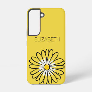 Funda Para Samsung Galaxy S22 Minimalista moderno elegante flor de margarita y t