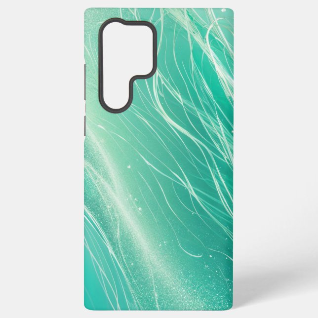 Funda Para Samsung Galaxy Mint Green Light Waves Phone Case (Reverso )