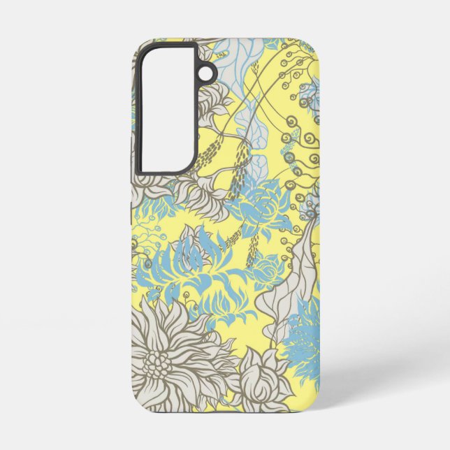 Funda Para Samsung Galaxy Moda elegante Flor silvestre amarillo (Reverso )