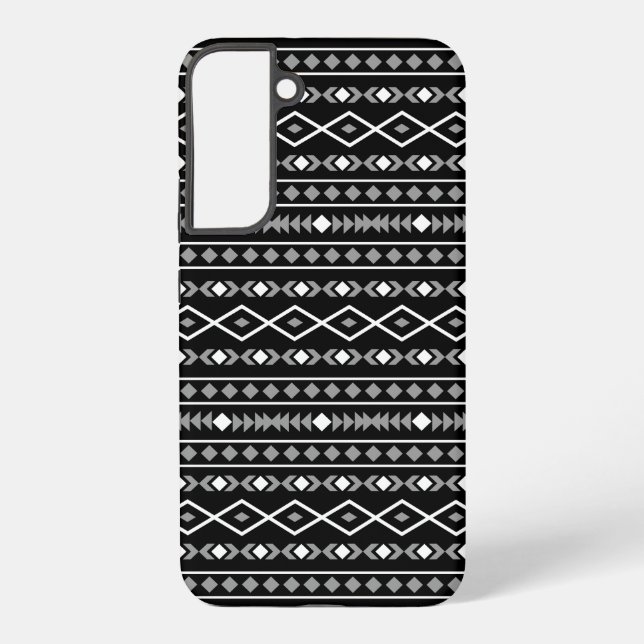 Funda Para Samsung Galaxy Modalidades aztecas Patrón Blanco gris (Reverso )