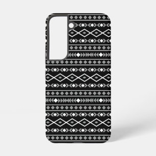 Funda Para Samsung Galaxy S22 Modalidades aztecas Patrón Blanco gris