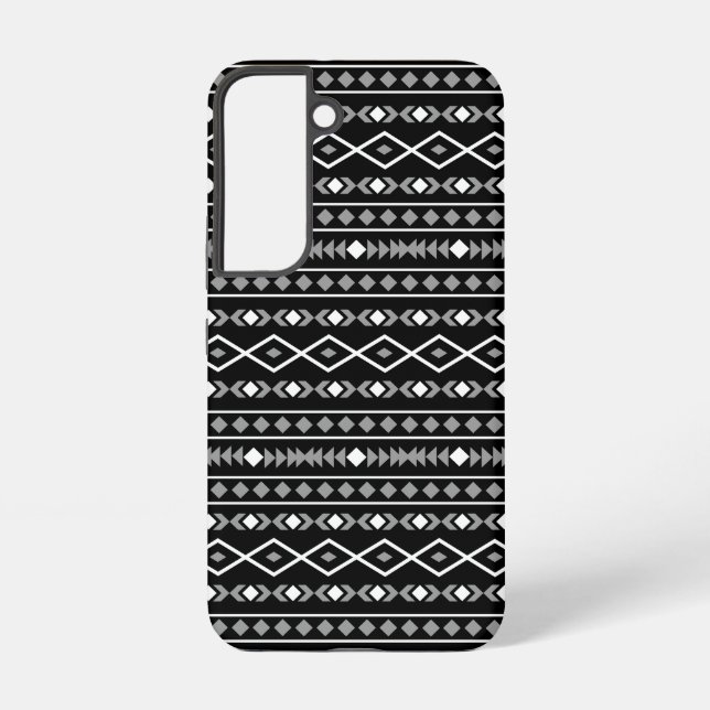 Funda Para Samsung Galaxy Modalidades aztecas Patrón Blanco gris (Reverso )