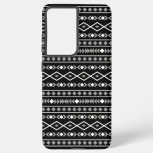 Funda Para Samsung Galaxy S21 Ultra Modalidades aztecas Patrón Blanco gris