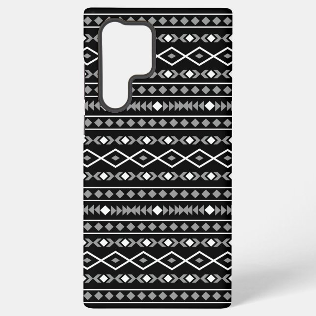 Funda Para Samsung Galaxy Modalidades aztecas Patrón Blanco gris (Reverso )