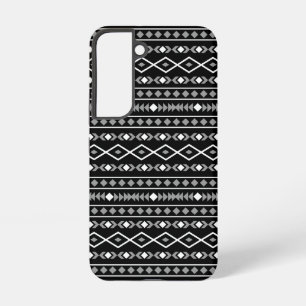 Funda Para Samsung Galaxy S22 Modalidades aztecas Patrón negro gris blanco