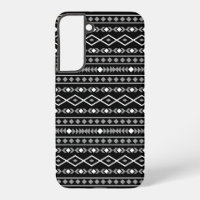 Modalidades aztecas Patrón negro gris blanco