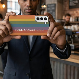 Funda Para Samsung Galaxy S22 Moderna Linear | MCM Arcoíris Color Completo