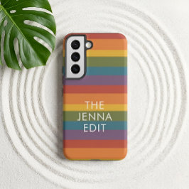 Funda Para Samsung Galaxy S22 Moderna Linear | MCM Arcoíris Personalizado