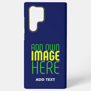 FUNDA PARA SAMSUNG GALAXY S22 ULTRA MODERNA PLANTILLA DE TEXTO DE IMAGEN AZUL DE NAVY