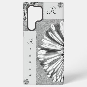 Funda Para Samsung Galaxy S22 Ultra Moderna y elegante flor de diamante de mármol plat