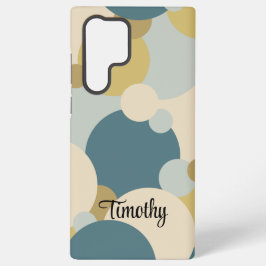 Funda Para Samsung Galaxy S22 Ultra molécula amarillo-azul personalizado Estuche para 