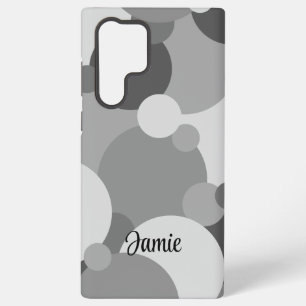 Funda Para Samsung Galaxy S22 Ultra molécula gris negro personalizado Samsung Estuche 
