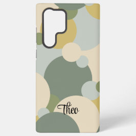 Funda Para Samsung Galaxy S22 Ultra molécula personalizado de color amarillo verde Sam