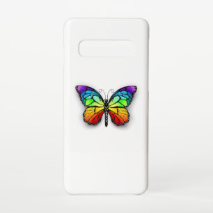 Funda Para Samsung Galaxy S10 Monarca de mariposa arcoiris