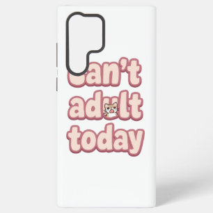 Funda Para Samsung Galaxy S22 Ultra Mono Gráfico Rosa con Gato Espiando