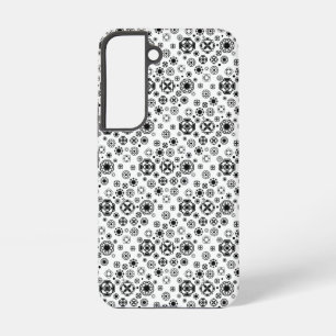 Funda Para Samsung Galaxy S22 Mono patrón decorativo arabesco blanco negro lindo