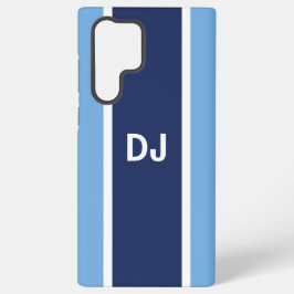 Funda Para Samsung Galaxy S22 Ultra Monogram Navy Stripe MagSafe Tough