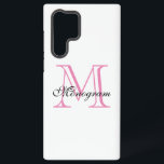 Funda Para Samsung Galaxy S22 Ultra Monograma<br><div class="desc">Monograma Samsung Galaxy S22 Ultra Funda</div>