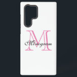 Funda Para Samsung Galaxy S22 Ultra Monograma<br><div class="desc">Monograma Samsung Galaxy S22 Ultra Funda</div>