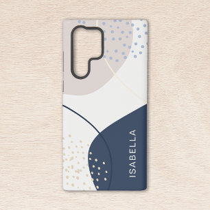 Funda Para Samsung Galaxy S22 Ultra Monograma Abstracto Personalizado