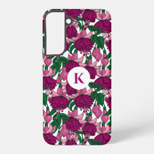 Funda Para Samsung Galaxy S22+ Monograma de Fuchsia