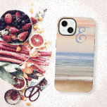 Funda Para Samsung Galaxy S22 Monograma de la salida del sol de Serene Ocean<br><div class="desc">Estuche de teléfono para la línea Galaxy o iPhones. Agua dulce del océano y arena de la playa con un cielo rosa-naranja al amanecer, o al atardecer. Una carta angustiada en la parte superior puede ser por primera vez. Si su inicial no se ajusta al funda que necesita, utilice el...</div>