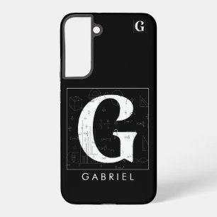 Funda Para Samsung Galaxy S22+ Monograma de Matemáticas - Letra G