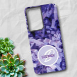 Funda Para Samsung Galaxy S21 Ultra Monograma de papel triturado morado<br><div class="desc">Este diseño abstracto de portada de teléfono presenta una fotografía de primer plano de tiras de papel moradas y trituradas con un resaltado de monograma y nombre de plantilla. Personalice el texto, elimine uno o edite utilizando la herramienta Editar diseño para seleccionar el tamaño y el color de un estilo...</div>