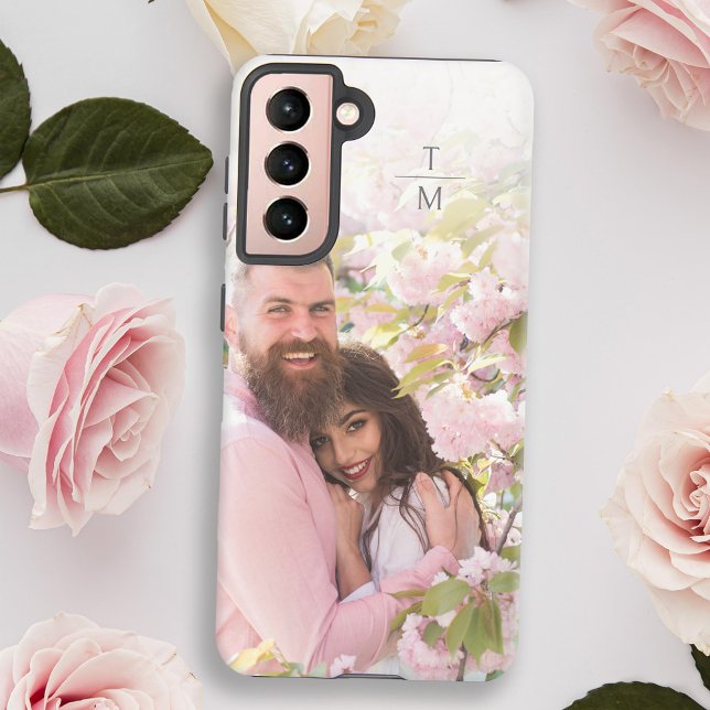 Funda Para Samsung Galaxy Monograma elegante moderno de fotografía mínima (Subido por el creador)